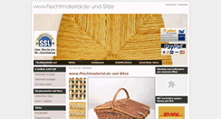 Desktop Screenshot of flechtmaterial.de